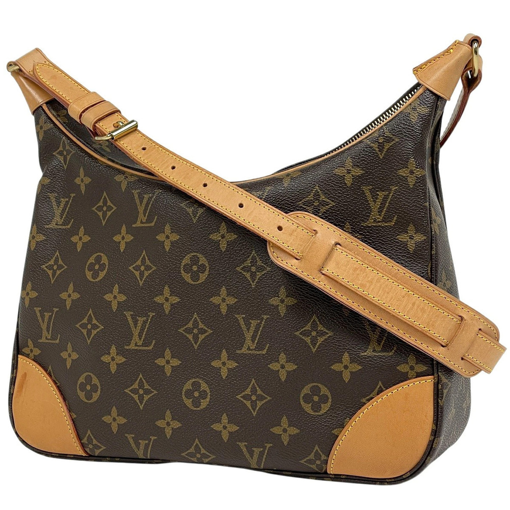 Louis Vuitton Boulogne Shoulder Bag Monogram Brown